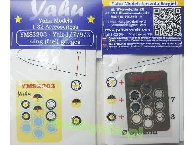 Yak 1 / 7 / 9 / 3 Wing (Fuel) Gauges - image 1