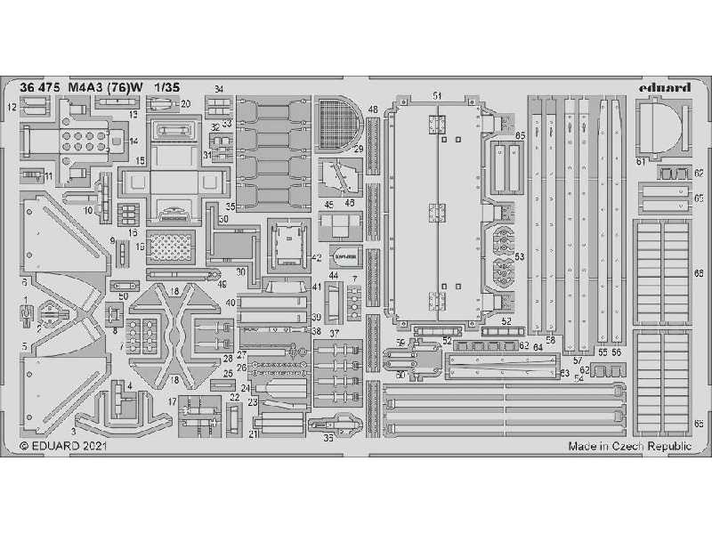 M4A3 (76)W 1/35- Zvezda - image 1