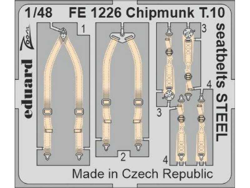 Chipmunk T.10 seatbelts STEEL 1/48 - image 1