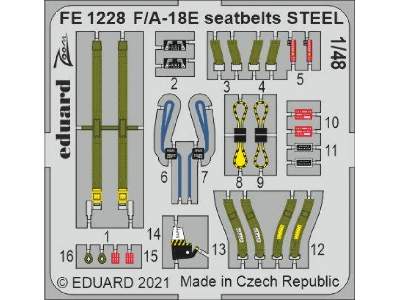 F/ A-18E seatbelts STEEL 1/48 - image 1