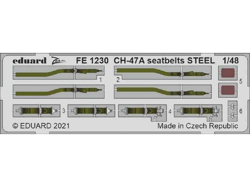 CH-47A seatbelts STEEL 1/48 - image 1
