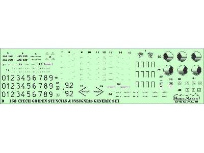 Czech Gripen Stencils & Insignias Generic Set - image 1