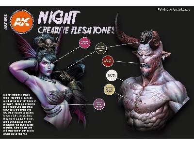 AK 11602 Night Creatures Flesh Tone Set - image 2
