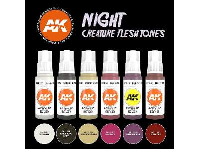 AK 11602 Night Creatures Flesh Tone Set - image 3