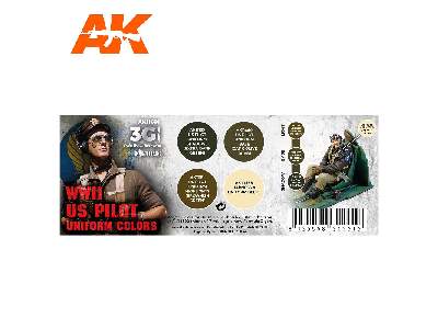 AK 11691 WWii US Pilot Uniform Colors Set - image 2