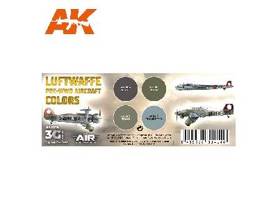 AK 11715 Luftwaffe Pre-WWii Aircraft Colors Set - image 2