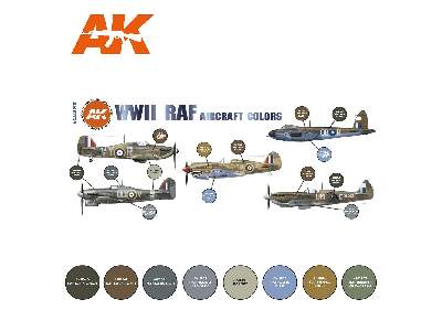 AK 11723 WWii RAF Aircraft Colors Set - image 2