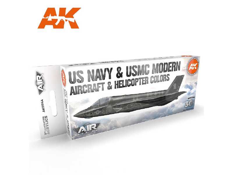 AK 11744 US Navy & Usmc Modern Aircraft & Helicopter Colors Set - image 1