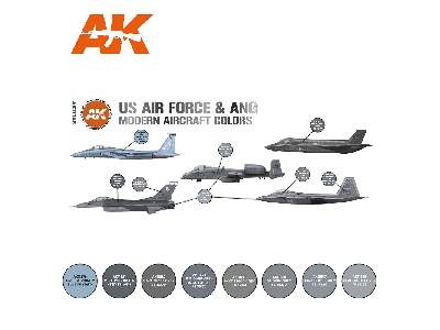 AK 11746 US Air Force & Ang Modern Aircraft Colors Set - image 2