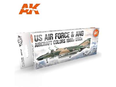 AK 11747 US Air Force & Ang Aircraft Colors 1960s-1980s Set - image 1