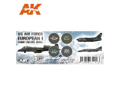 AK 11749 US Air Force European I Camo Colors 1980s Set - image 2