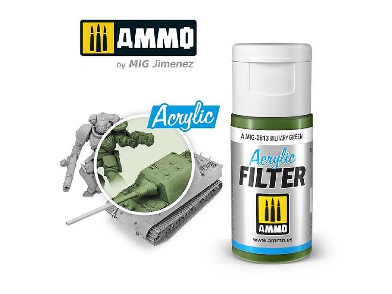 A.Mig 0813 Acrylic Filter Military Green - image 1