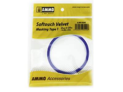 Softouch Velvet Masking Tape #1 (2mm X 25m)  - image 1