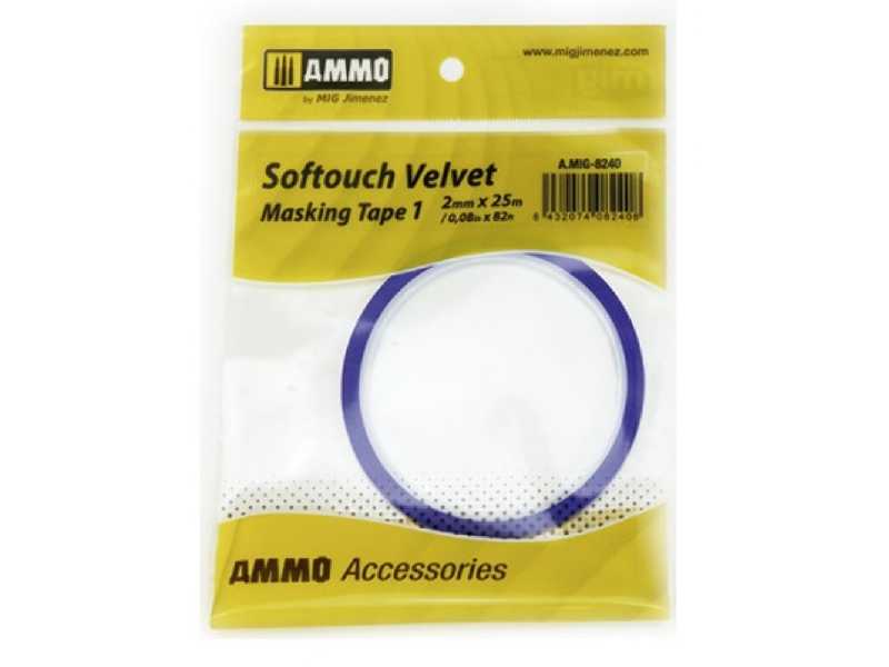 Softouch Velvet Masking Tape #1 (2mm X 25m)  - image 1