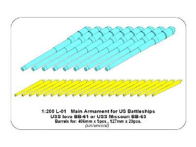 Barrels for battleship Iova or Missouri 406mm x9, 127mm x20 - image 14