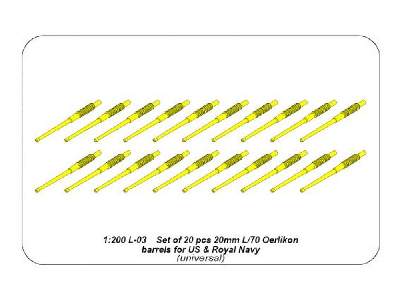 Set of 20 pcs 20 mm L/70 Oerlikon Mk.10 barrels for US Navy ship - image 7