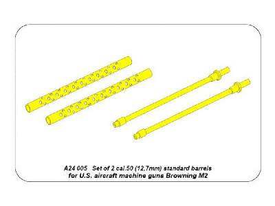 Barrels 2 cal .50 12,7mm for aircraft machine guns Browning M2 - image 4