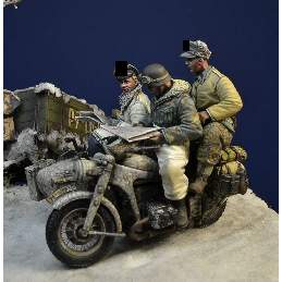 Waffen Ss Motorcycle Crew, Hungary, Winter 1945 - image 4