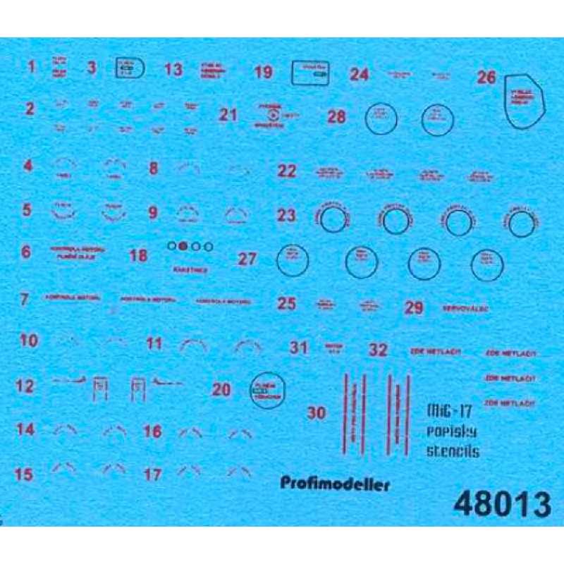 Mig-17 Stencils - image 1