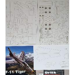 Elementy Wycinane Laserowo Do Modelu Grumman F-11 Tiger - image 1