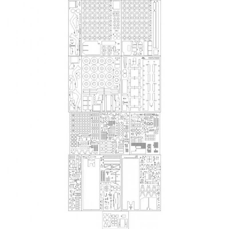 M1070 I M1000 Zestaw Szkielet, Detale, Ryfle Wycinane Laserem - image 1