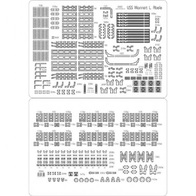 Uss Mannert L. Abele - Zestaw Detali - image 1