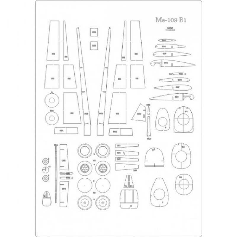 Messerschmitt Bf-109 B1 - Szkielet - image 1 Messerschmitt Bf-109 B1 - Szkielet - image 1