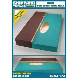 Dock For Sloop Hms Wolf Skala 1:72 - image 1