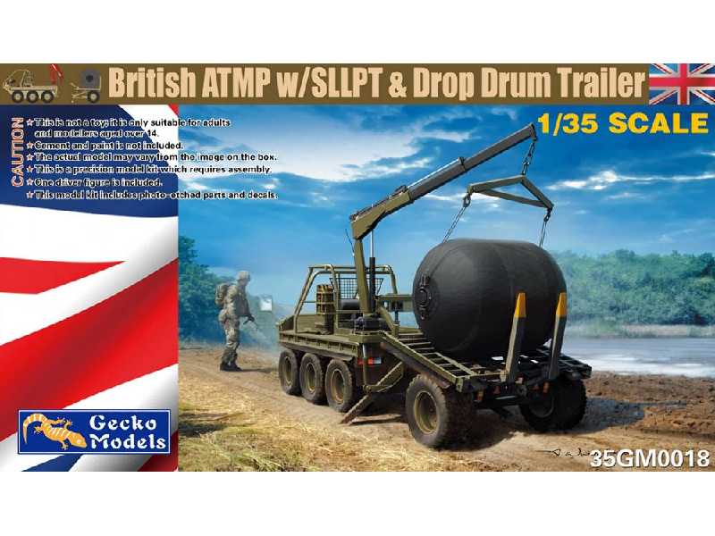 British Atmp W/Sllpt & Drop Drum Trailer - image 1