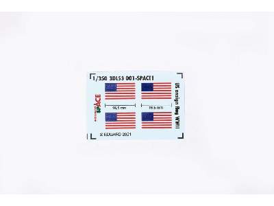 US ensign flag WWII SPACE 1/350 - image 1