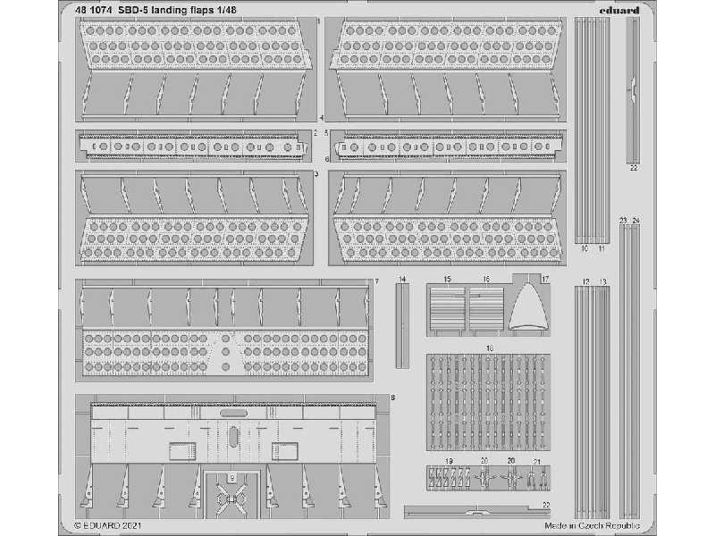 SBD-5 landing flaps 1/48 - image 1