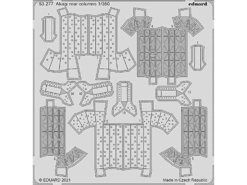 Akagi rear columns 1/350 - image 1