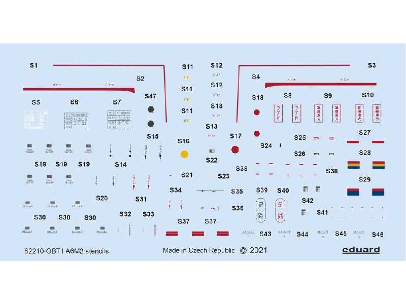 A6M2 stencils 1/48 - image 1