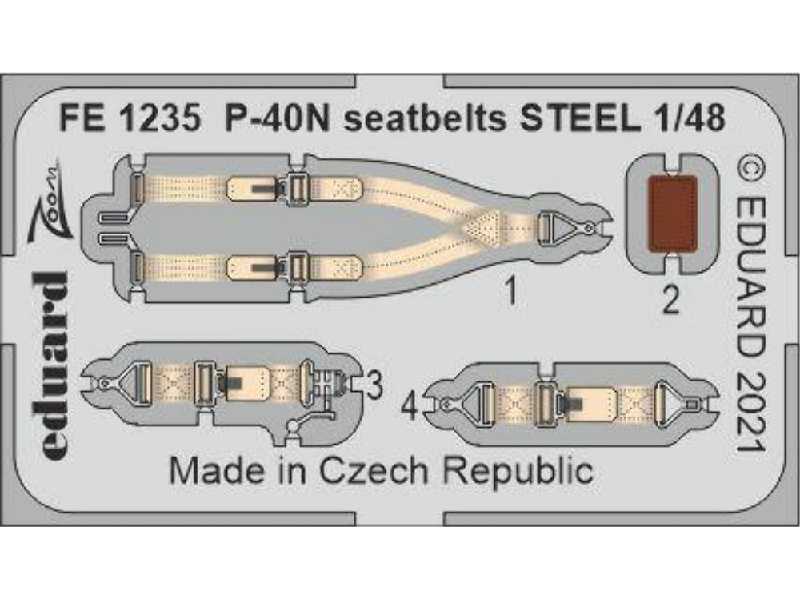 P-40N seatbelts STEEL 1/48 - image 1