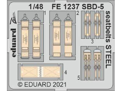 SBD-5 seatbelts STEEL 1/48 - image 1