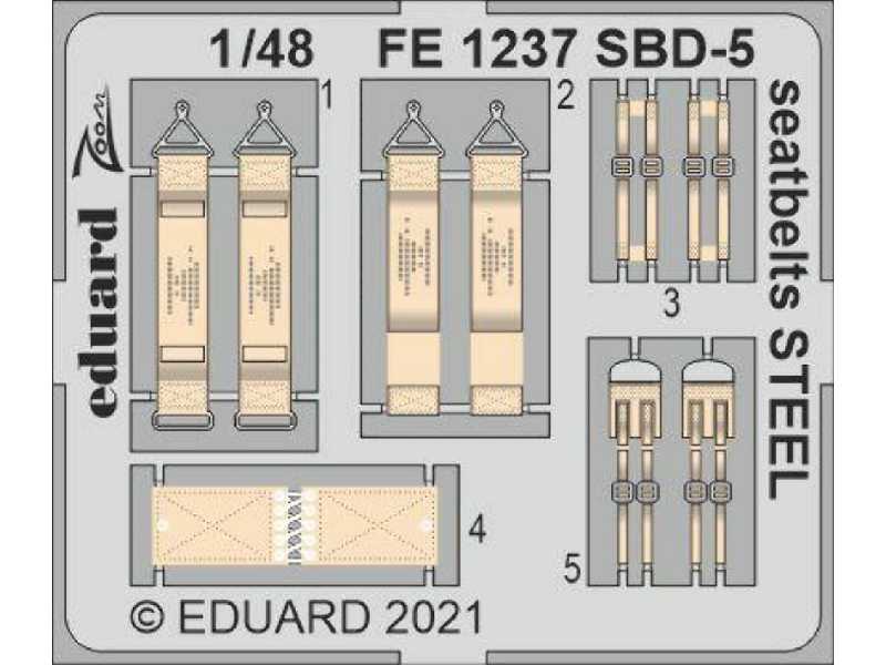 SBD-5 seatbelts STEEL 1/48 - image 1