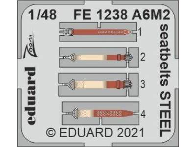 A6M2 seatbelts STEEL 1/48 - image 1