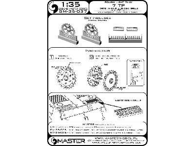 Polski Czołg Lekki 7tp - Koła Napędowe I Siatki Osłony Silnika (Do Zestawu Ibg) - image 11
