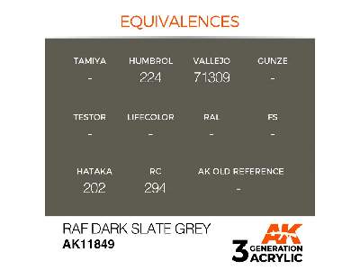 Ak 11849 Raf Dark Slate Grey - image 3