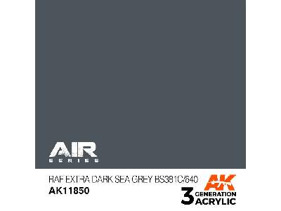 Ak 11850 Raf Extra Dark Sea Grey Bs381c/640 - image 1