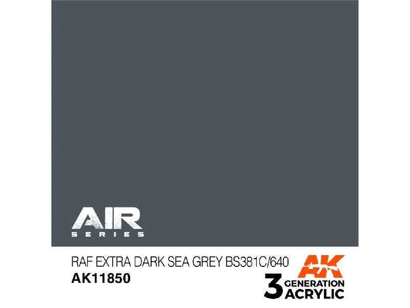 Ak 11850 Raf Extra Dark Sea Grey Bs381c/640 - image 1 Ak 11850 Raf Extra Dark Sea Grey Bs381c/640 - image 1