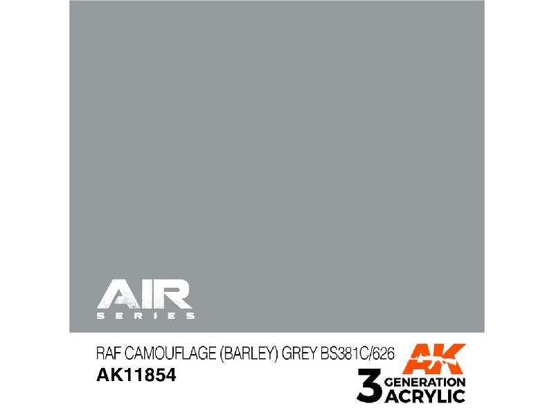 Ak 11854 Raf Camouflage (Barley) Grey Bs381c/626 - image 1 Ak 11854 Raf Camouflage (Barley) Grey Bs381c/626 - image 1