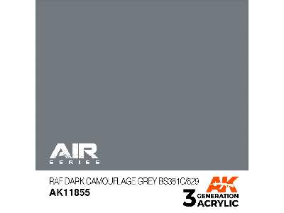 Ak 11855 Raf Dark Camouflage Grey Bs381c/629 - image 1