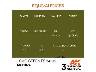 Ak 11874 Usmc Green Fs 34095 - image 3