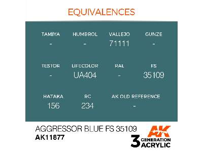 Ak 11877 Aggressor Blue Fs 35109 - image 3