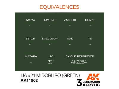 Ak 11902 Ija #21 Midori Iro (Green) - image 3