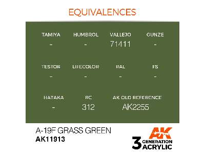Ak 11913 A-19f Grass Green - image 3