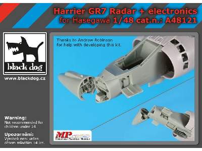 Harrier Gr7 Radar + Electronics For Hasegawa - image 1