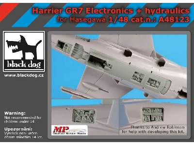 Harrier Gr7 Electronics + Hydraulics For Hasegawa - image 1
