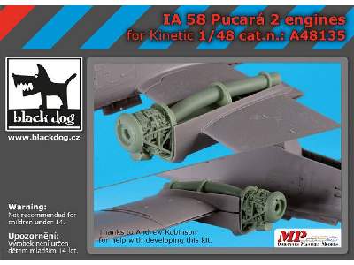 Ia 58 Pucará 2 Engines For Kinetic - image 1